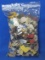 Bag of Mixed Buttons – Different Materials & Styles  - Bag is 8” x 5 1/2” - As shown