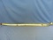 Diamond Willow Walking Stick With Brass Horse Hame Ball Handle – 37 3/8” L
