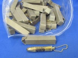 43 Heileman's Old Style Lager Bullet Shaped Key Chains “Show Me the Way to Go Home”