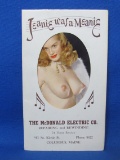 “Jeanie was a Meanie” Pinup Advertising from McDonald Electric Co. Columbus, Maine