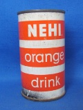 Vintage “Nehi Orange Drink” Tin Can – 4 3/4” tall – No top – As shown