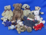 Box Lot of Mini Teddy Bears – Ganz – Boyd's - Ty & more – Tallest is 8” - Good condition