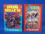 4 Budweiser Beer Postcards – Spring Break 1988 – Girls & Spuds – good condition
