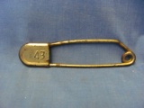 Laundry Locker Metal Safety Pin Key Tag #43 – 5” L – As Shown