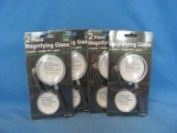 Buffalo 2 Piece Magnifying Glass (4) – All Sealed – Dated 2000 – As Shown