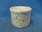 Speckled Stoneware Crock – 3 1/4” T – 4 3/8” D – Missing Handle – As Shown