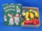 Vintage Christmas Card Book full of Wood Put-Together People & Animals – Box is 5 1/2” x 4 1/2”