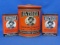 3 Vintage Sir Walter Raleigh Smoking Tobacco Tins – Round one is 6” tall