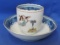 Mottahedeh China Cup & Saucer Set – Society of Cincinnati Insignia – Angel & Eagle