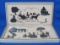 Pair of Framed Silhouette Prints – Horse & Buggy – Colonial Look – Wood frames are 12 3/4” x 6 3/4”
