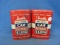 Las-Stick Car & Home Cloth Tins (2) With Cloth – 5 1/4” T – As Shown