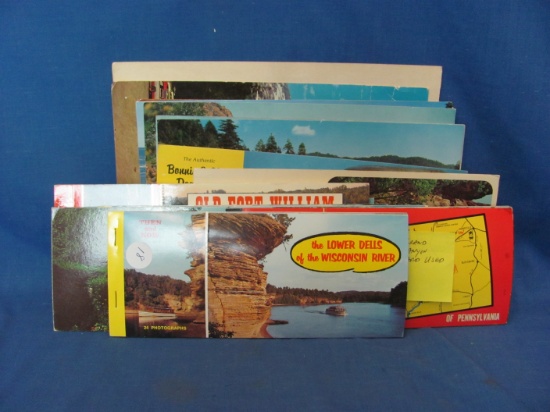 Postcards (19) – Booklets & Larger Cards – One Booklet Missing Some – As Shown