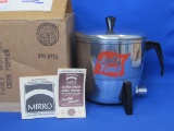 Mirro Aluminum Popcorn Popper – Unused in Original Jolly Time Box – With Papers