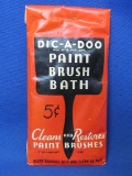 “Dic-A-Doo Paint Brush Bath” - Copyright 1936 – Manufactured by Patent Cereals Co.
