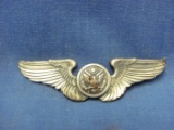 Military Wings Badge – 3” L – One Pin Tab Broke Off – As Shown