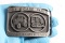 1986 Pewter J I Case Agriculture Advertising Belt Buckle 3