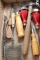 Mixed Lot Vintage Tools & Kitchen Utensils 2 Red Wood Handled Ice Picks