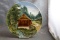 Antique Majolica Mill Pond Charger Plate Made in Germany 13