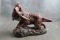 Hunting Dog with Pheasant Door Stop Measuring 10 1/2
