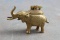 Vintage Brass Elephant Figural Lighter Made in Japan