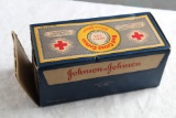 Vintage Apothecary Drugstore Red Cross Cotton 1 oz Original Box w/contents