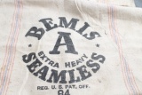 Vintage BEMIS 100 lb Seamless Feed Sack