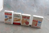 4 Vintage Band-Aid & Curad Bandaid Tins All in Good Condition