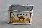 Vintage Penguin Superlative CAMEL Cigarettes Flat Advertising Lighter