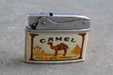 Vintage CROWN Camel Cigarettes Flat Advertising Lighter