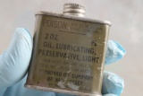 Vintage Military 2 oz Oil Lubricating Preservative Tin Standard Oil Company