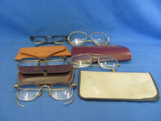 Eyeglasses (5) With Some Cases – Artcraft – Shuron & Others