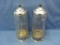 Barbershop Disinfecting Glass Jars With Covers (2) – 11 1/2” T