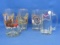 5 Different Budweiser Beer Glasses/Mugs – 3 with Wild Birds (5 3/4” tall) – 1 with the Clydesdales