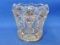 Imperial Glass Toothpick Holder – Clear with Gold Trim – 2 1/2” tall – Good condition
