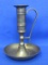 Solid Brass Candler Holder with Hand Grip – Made in India – 6” tall – Good condition