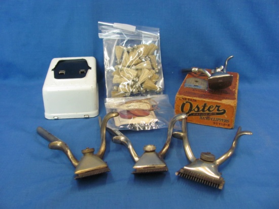 Barbershop Lot – Hand Clippers – Sanek Tissue Dispenser & Parts/Brushes