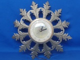 Electric Wall Clock – Works – Metal Frame – by United Clock Corp. Model 99 – 15 1/2” in diameter