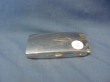 Ronson Metal Combination Lighter & Cigarette Case – 2” x 4” - Light Denting