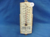 Metal Thermometer – Farmer's Coop Elevator & Mill Buffalo Lake MN – Works