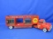 Vintage Buddy L Wild Circus Semi Truck – Missing Pieces ? (Doors) – Please Consult Pictures -