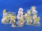 Lot of Little Vintage Pipe Cleaner & Wood Angels – About 2 1/2” tall or wide – Plus 1 at 4”