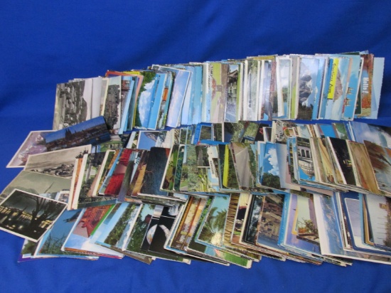 Vintage Box Lot Of 750 Tourist Postcards Featuring: People, Places & Things (Some Are Used) -