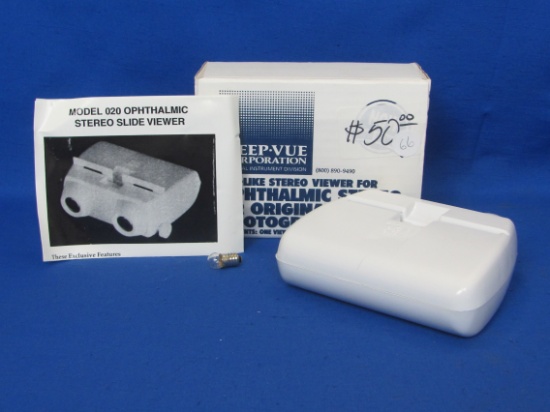 Life-Like Stereo Viewer for Ophthalmic Stereo or Original Stereo Photograph – In Box w Instructions