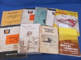 8 Assorted Combine/ Tractor Manuals & A Book “Dear Ray This is my Problem” - Condition varies, as sh