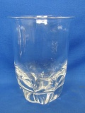 Orrefors Crystal Glass Vase – Made in Sweden – 6 1/4” tall – Signed on base