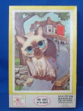 Milton Bradley Vintage Puzzle – Cat with Big Eyes – “Pity Kitty by Gig” 500 Pieces – Complete