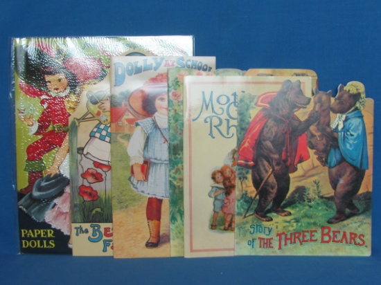 Lot of Replica Children's Books & Paper Dolls – Mother Goose – The Three Bears & more