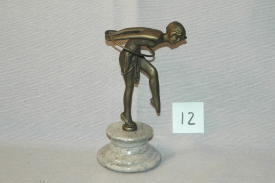 Cast Iron Dancing Lady Figure