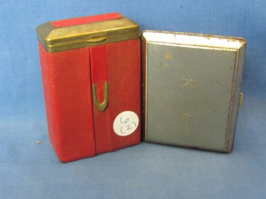 Cigarette Cases – One Marked Rolf – Tallest 3 5/8” - As Shown