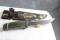 Vintage #619 BUCK Hunting Knife in Camouflage Sheath 10 1/2